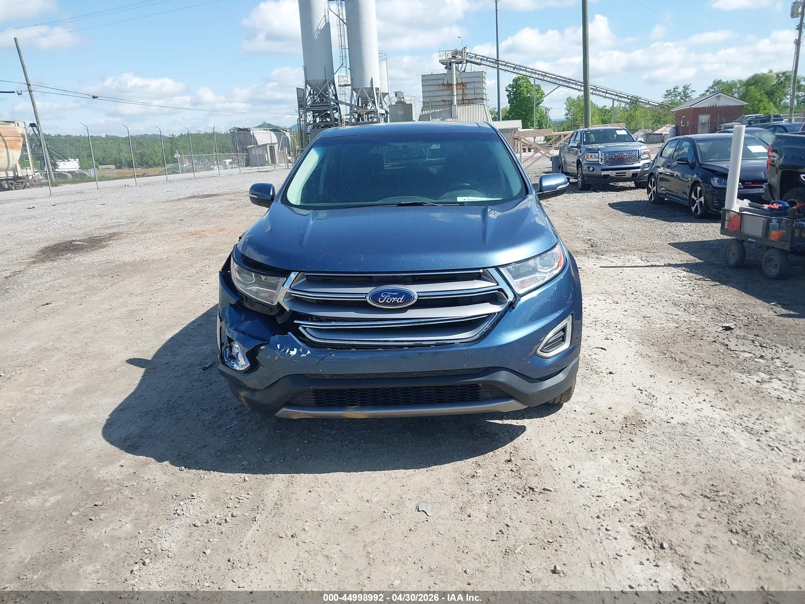 2018 Ford Edge Sel Синий vin: 2FMPK4J97JBB99623