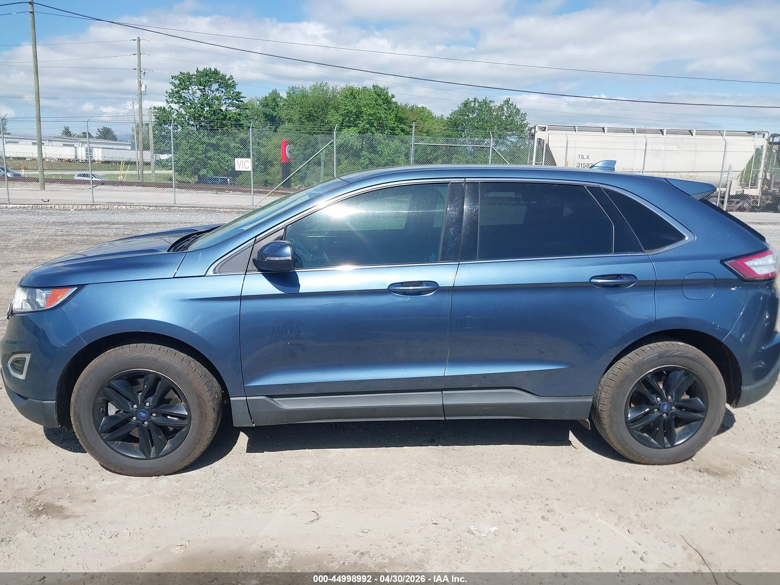 2018 Ford Edge Sel Синий vin: 2FMPK4J97JBB99623