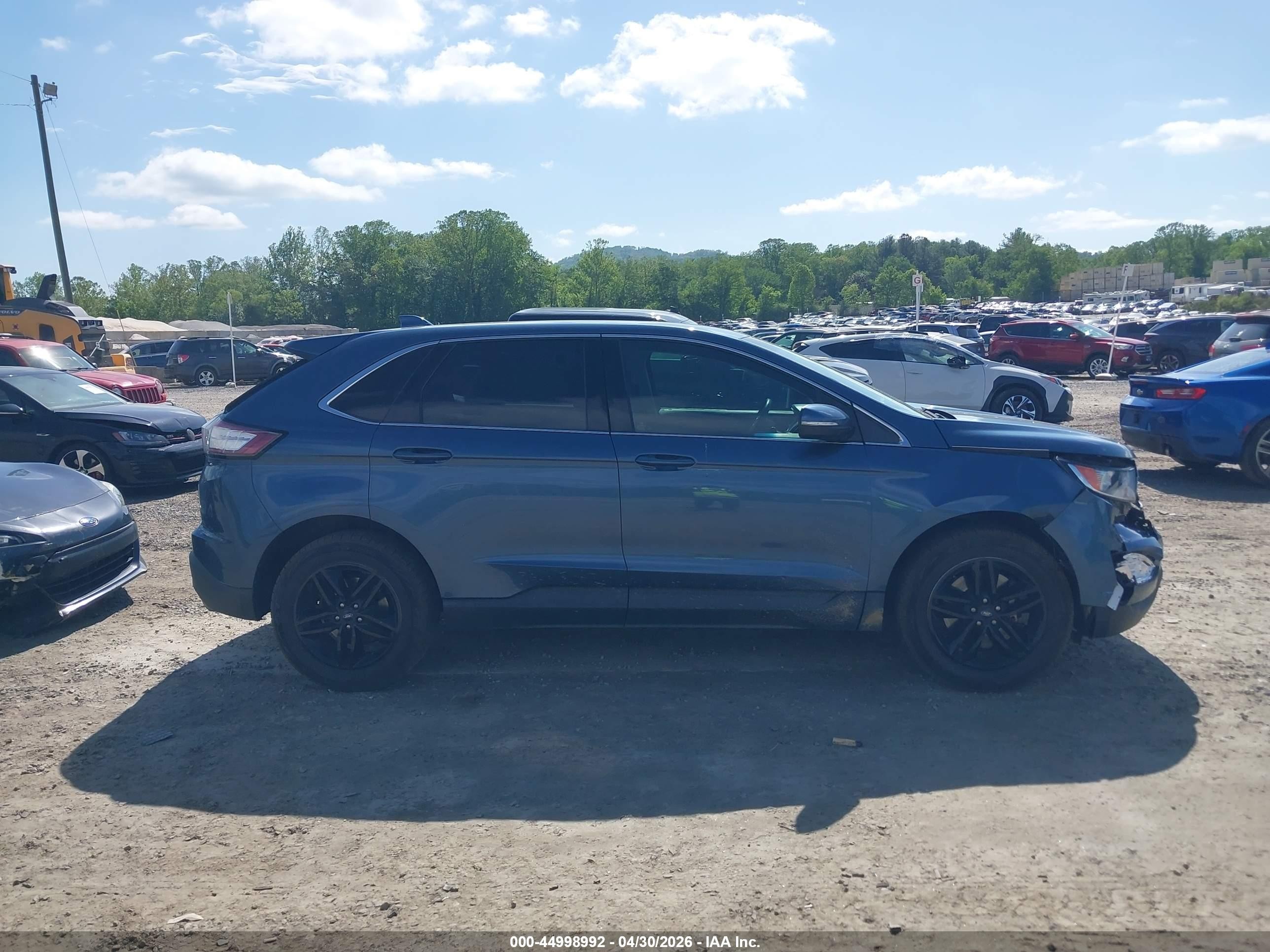 2018 Ford Edge Sel Синий vin: 2FMPK4J97JBB99623