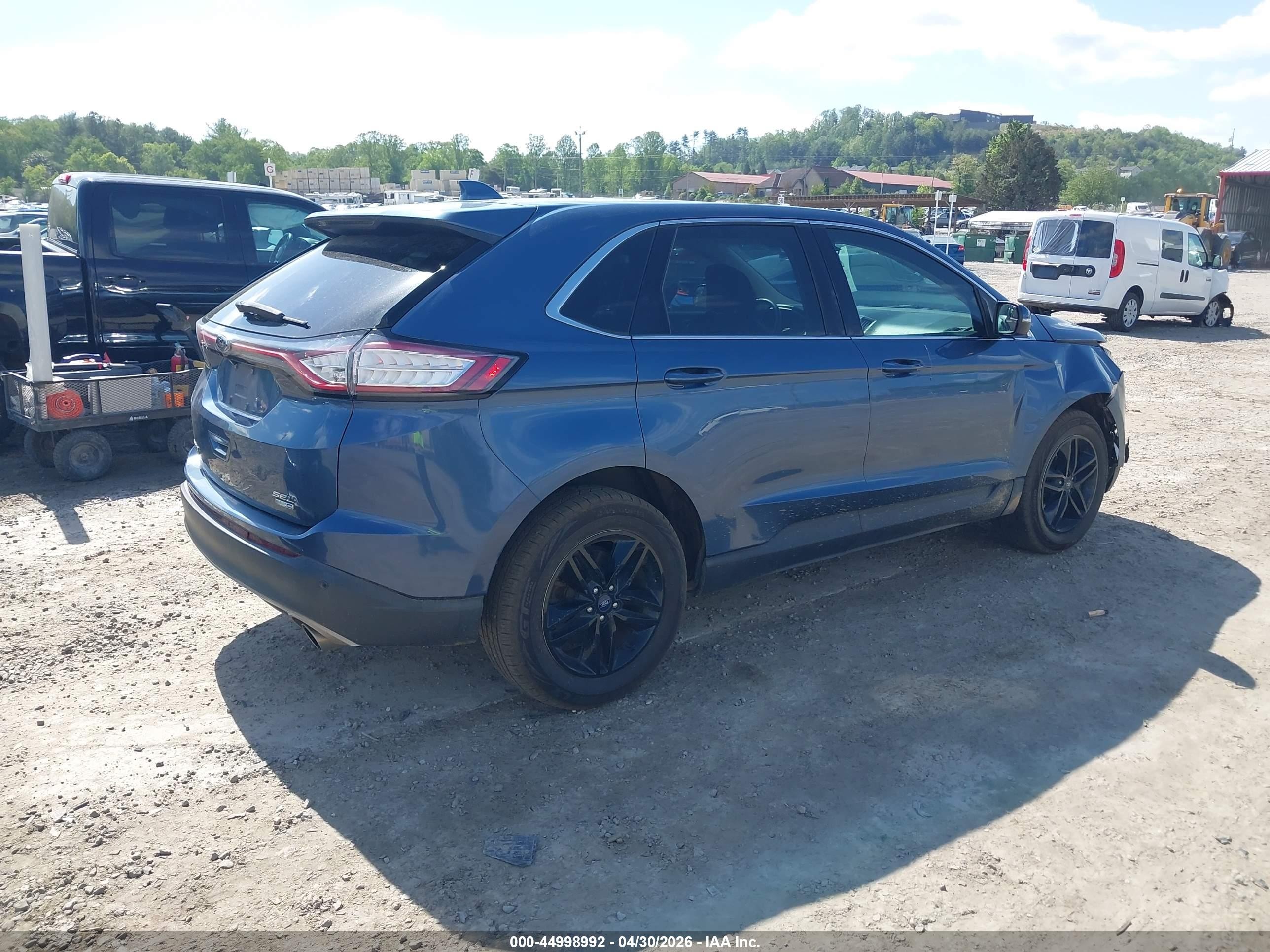 2018 Ford Edge Sel Синий vin: 2FMPK4J97JBB99623