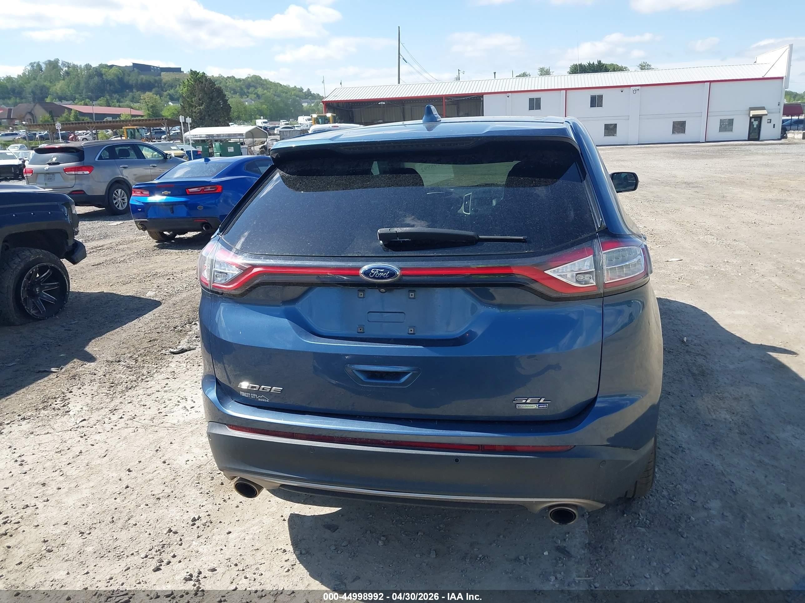 2018 Ford Edge Sel Синий vin: 2FMPK4J97JBB99623