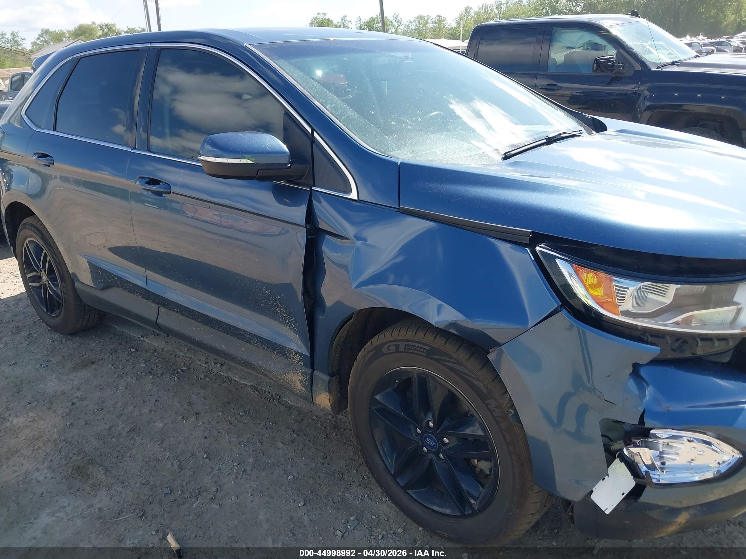 2018 Ford Edge Sel Синий vin: 2FMPK4J97JBB99623