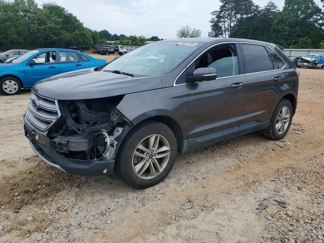 2018 Ford Edge Sel Gray vin: 2FMPK4J97JBC09387