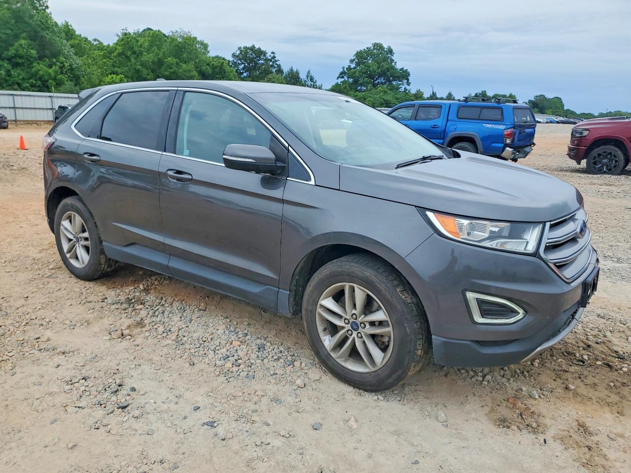 2018 Ford Edge Sel Gray vin: 2FMPK4J97JBC09387