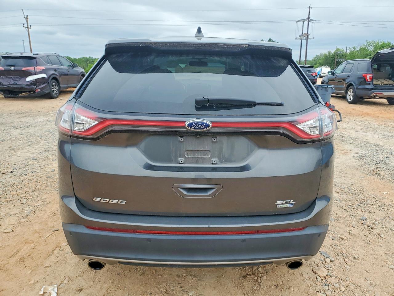 2018 Ford Edge Sel Gray vin: 2FMPK4J97JBC09387