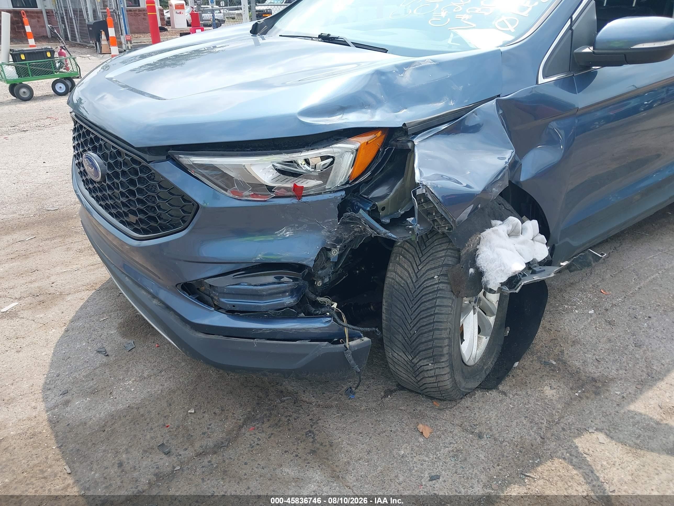 2019 Ford Edge Sel Синий vin: 2FMPK4J97KBB03586