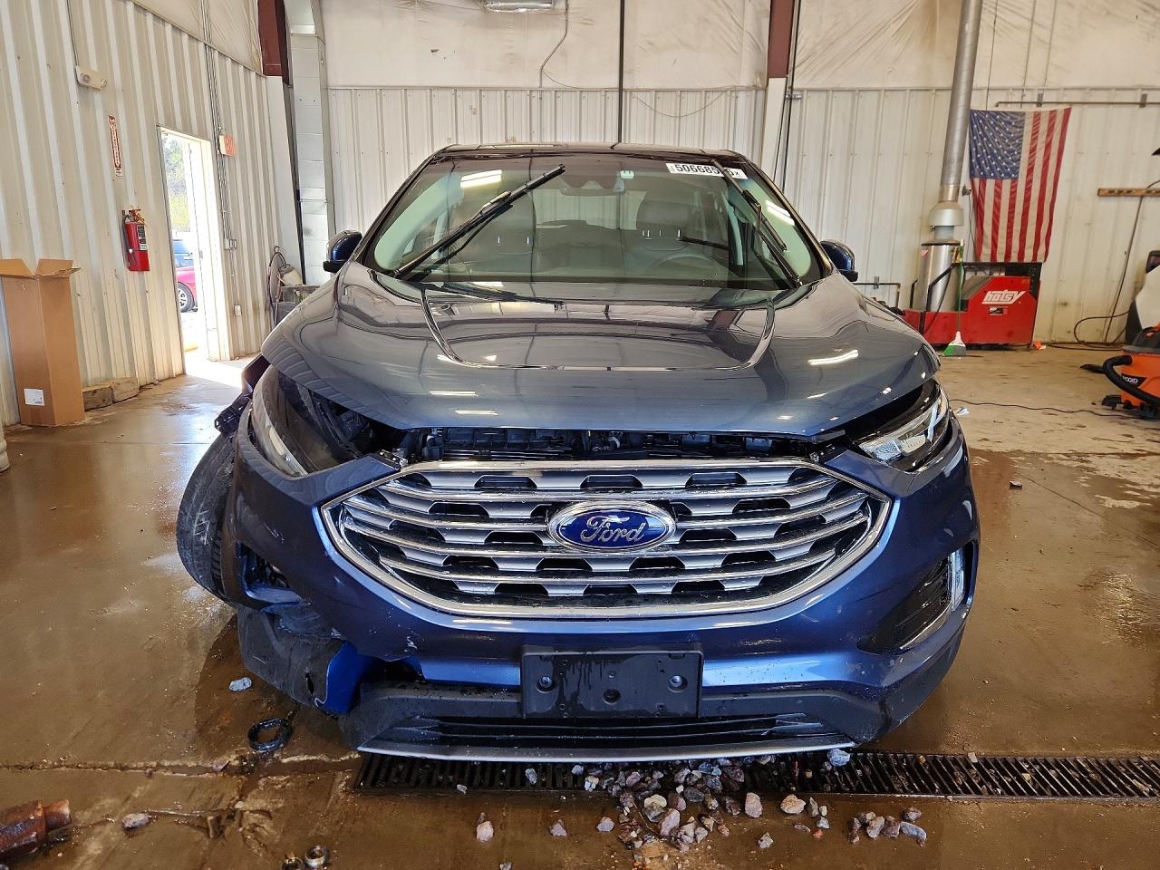 2019 Ford Edge Sel Синий vin: 2FMPK4J97KBC00173