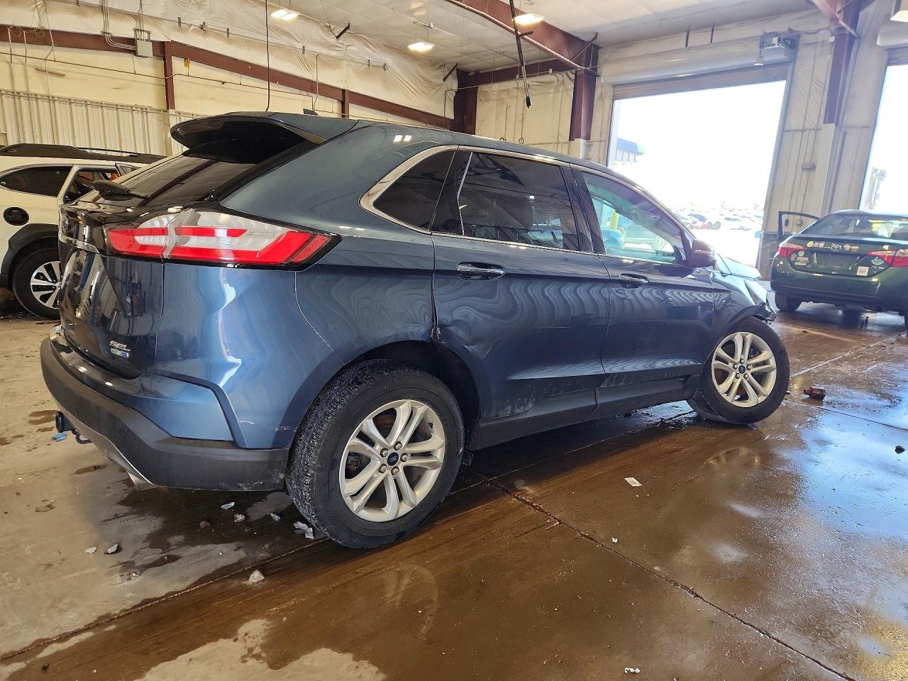 2019 Ford Edge Sel Синий vin: 2FMPK4J97KBC00173