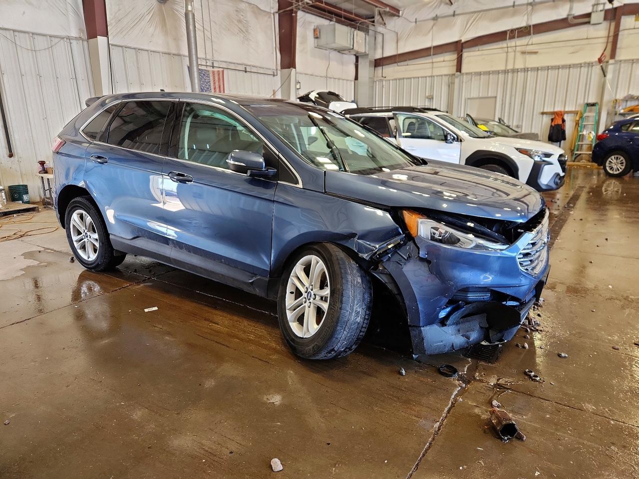 2019 Ford Edge Sel Синий vin: 2FMPK4J97KBC00173