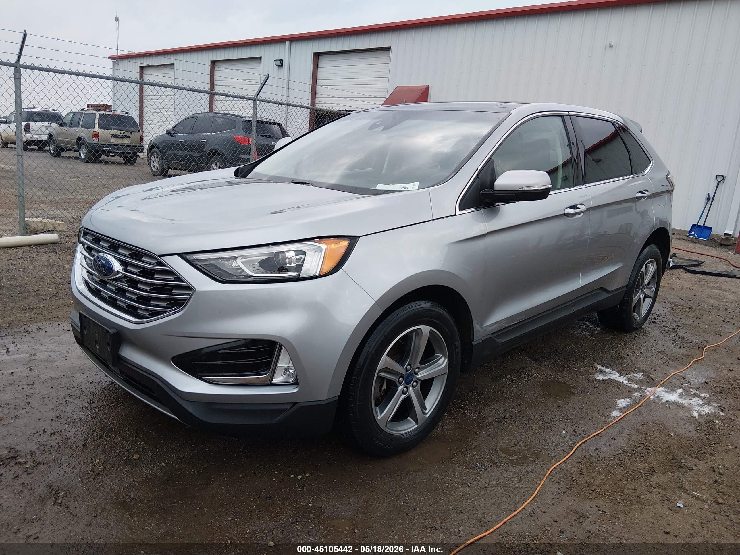2020 Ford Edge Sel Серый vin: 2FMPK4J97LBA22220