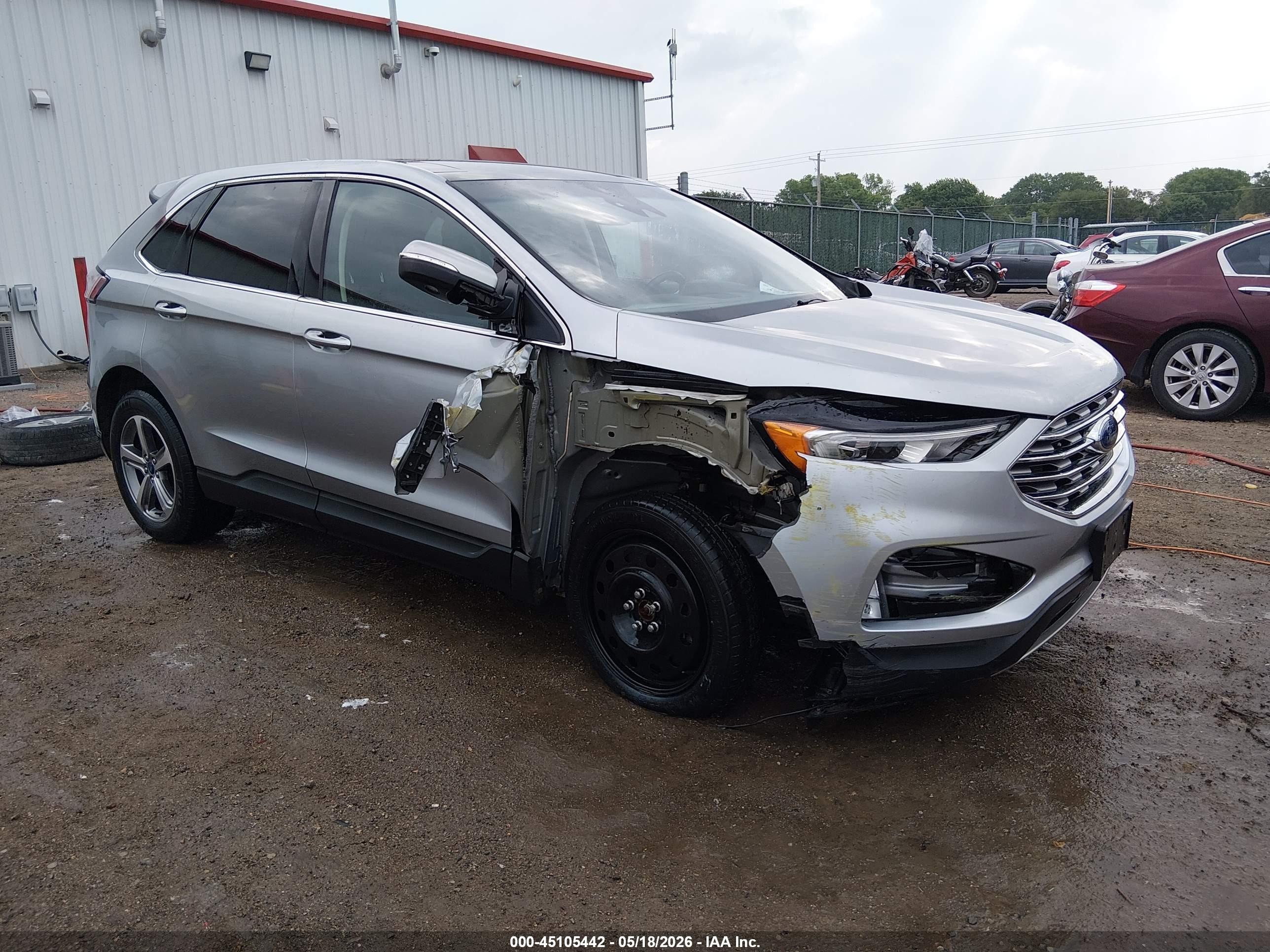 2020 Ford Edge Sel Серый vin: 2FMPK4J97LBA22220