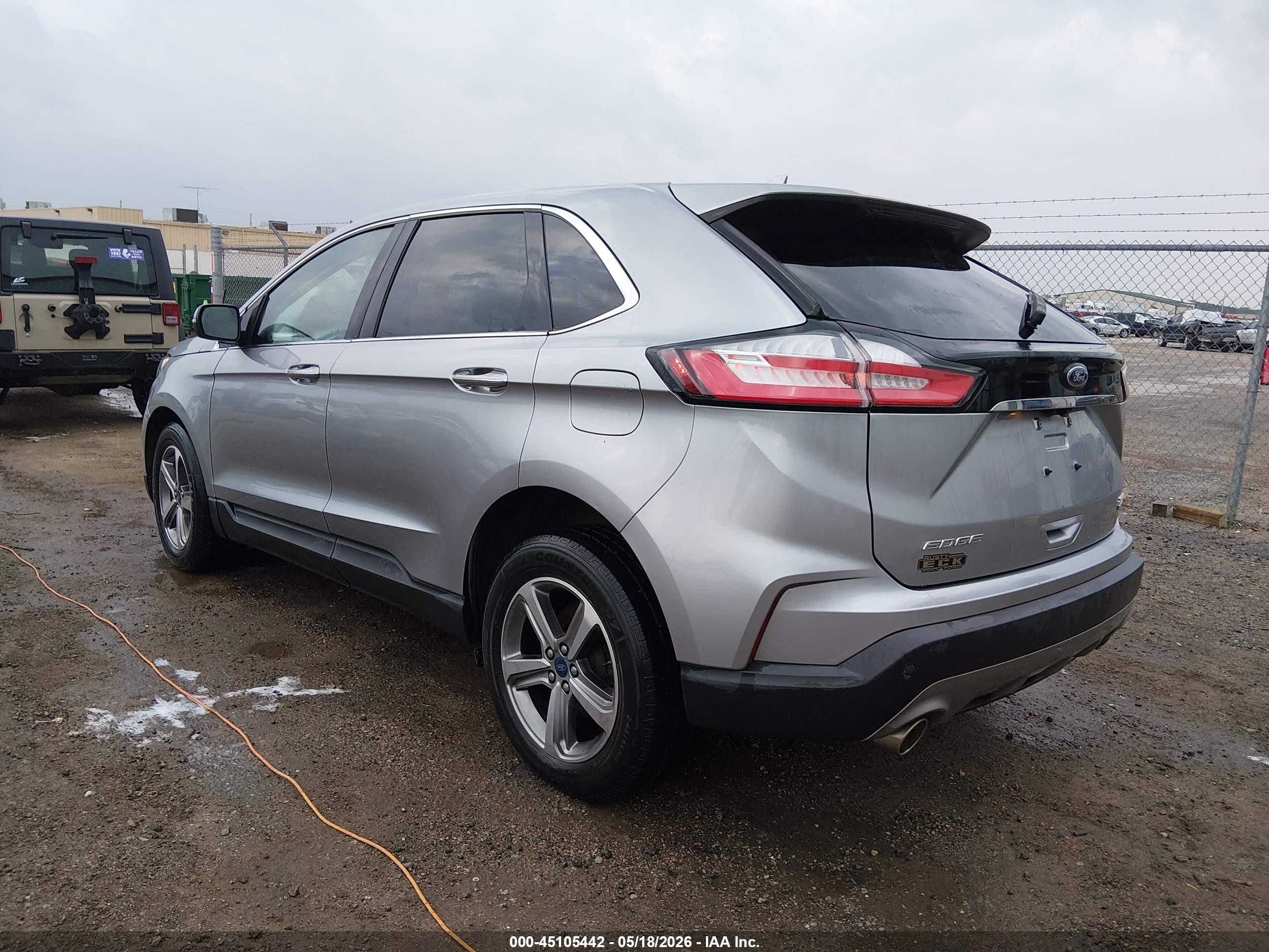 2020 Ford Edge Sel Серый vin: 2FMPK4J97LBA22220