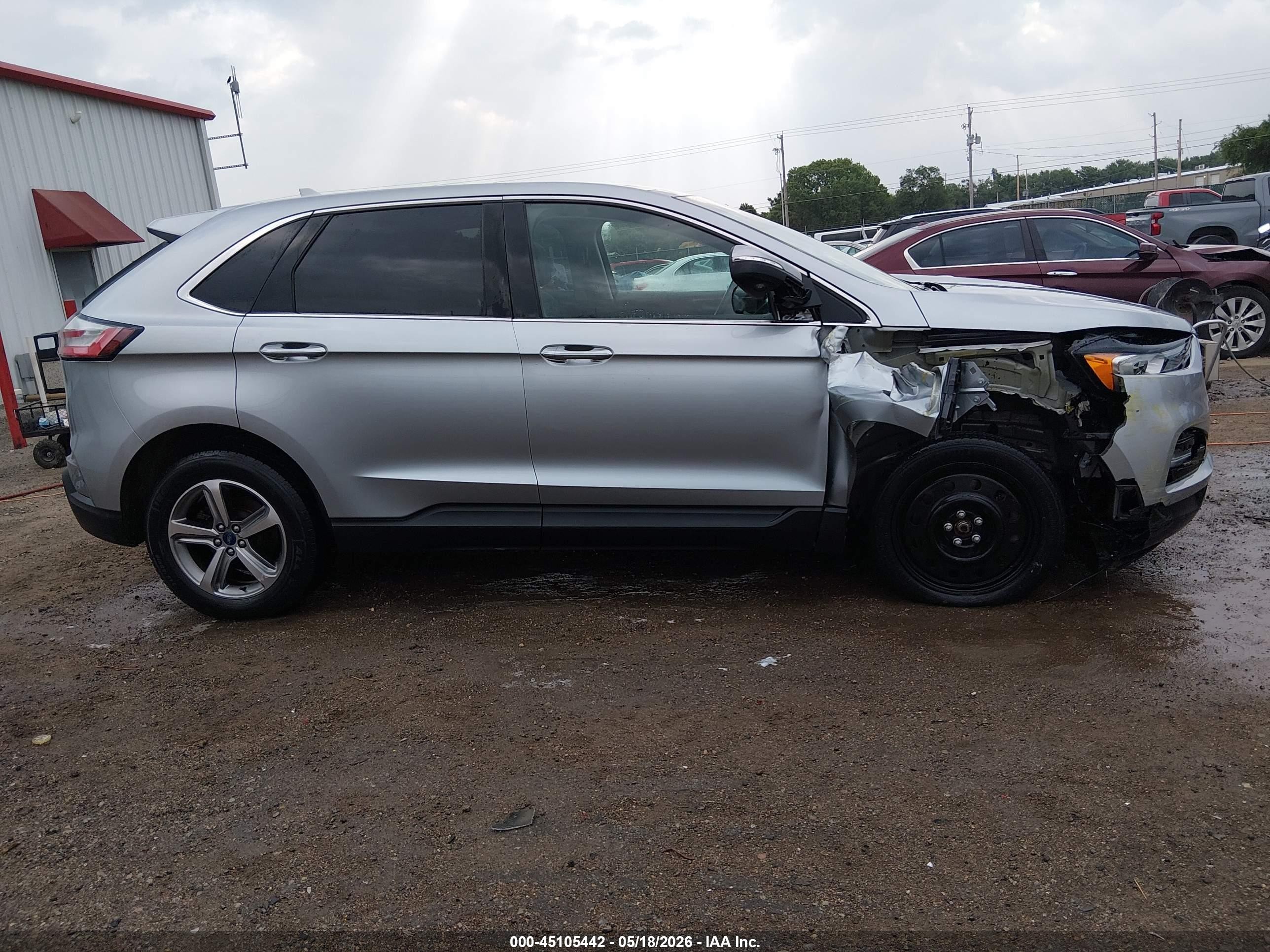 2020 Ford Edge Sel Серый vin: 2FMPK4J97LBA22220
