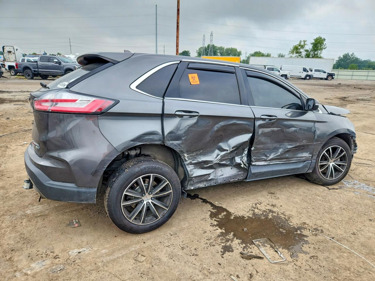 2020 Ford Edge Sel Gray vin: 2FMPK4J97LBA26123