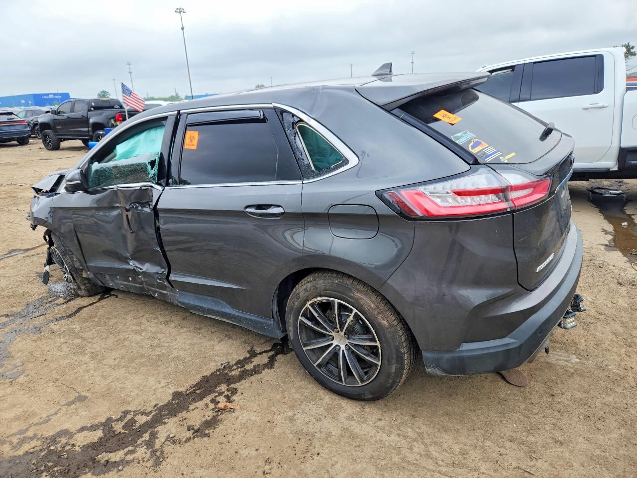 2020 Ford Edge Sel Gray vin: 2FMPK4J97LBA26123