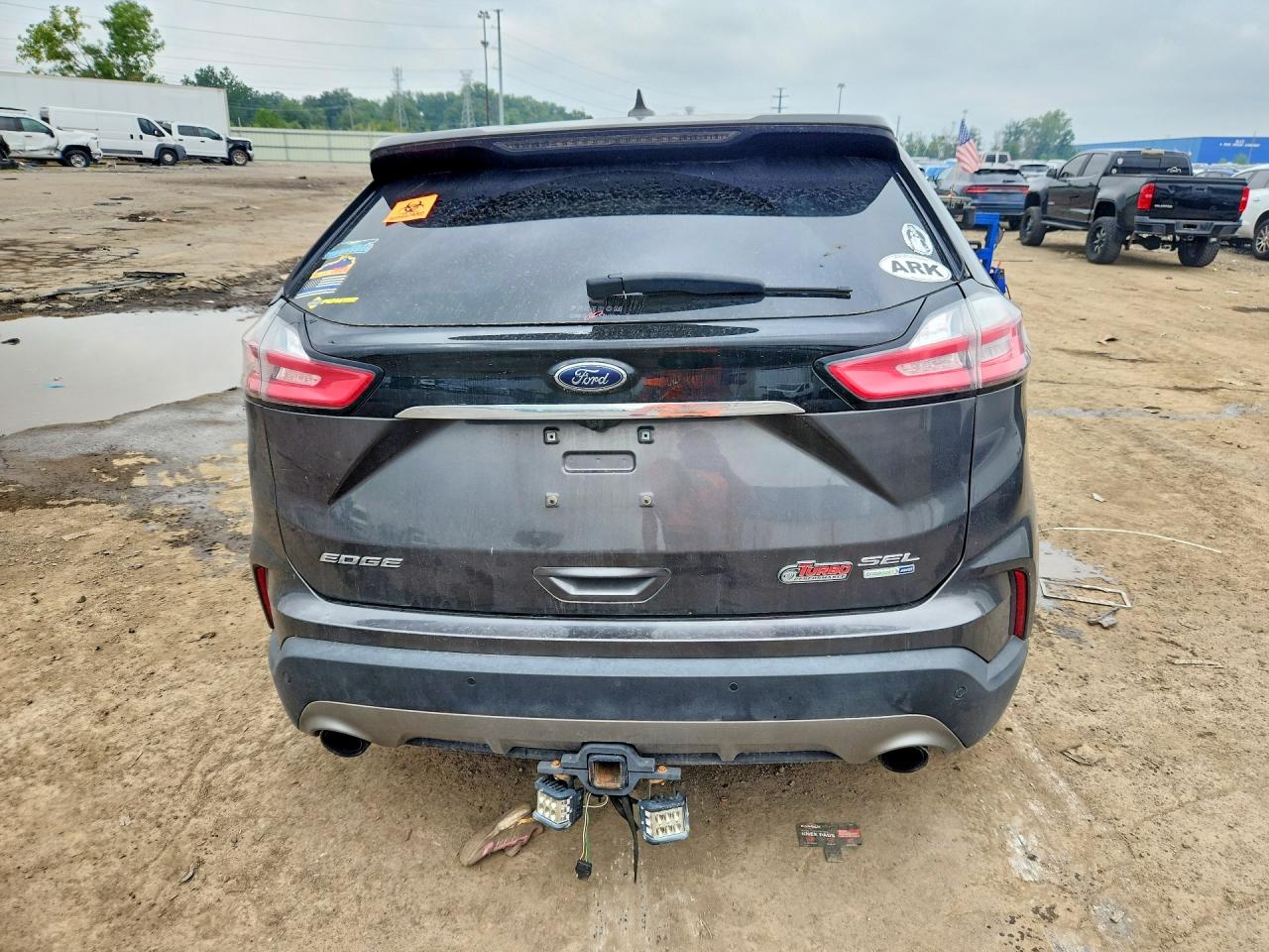 2020 Ford Edge Sel Gray vin: 2FMPK4J97LBA26123