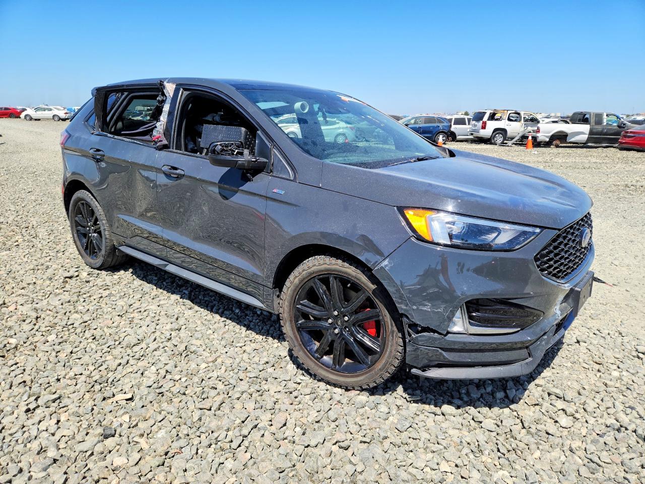 2021 Ford Edge Sel Черный vin: 2FMPK4J97MBA62542