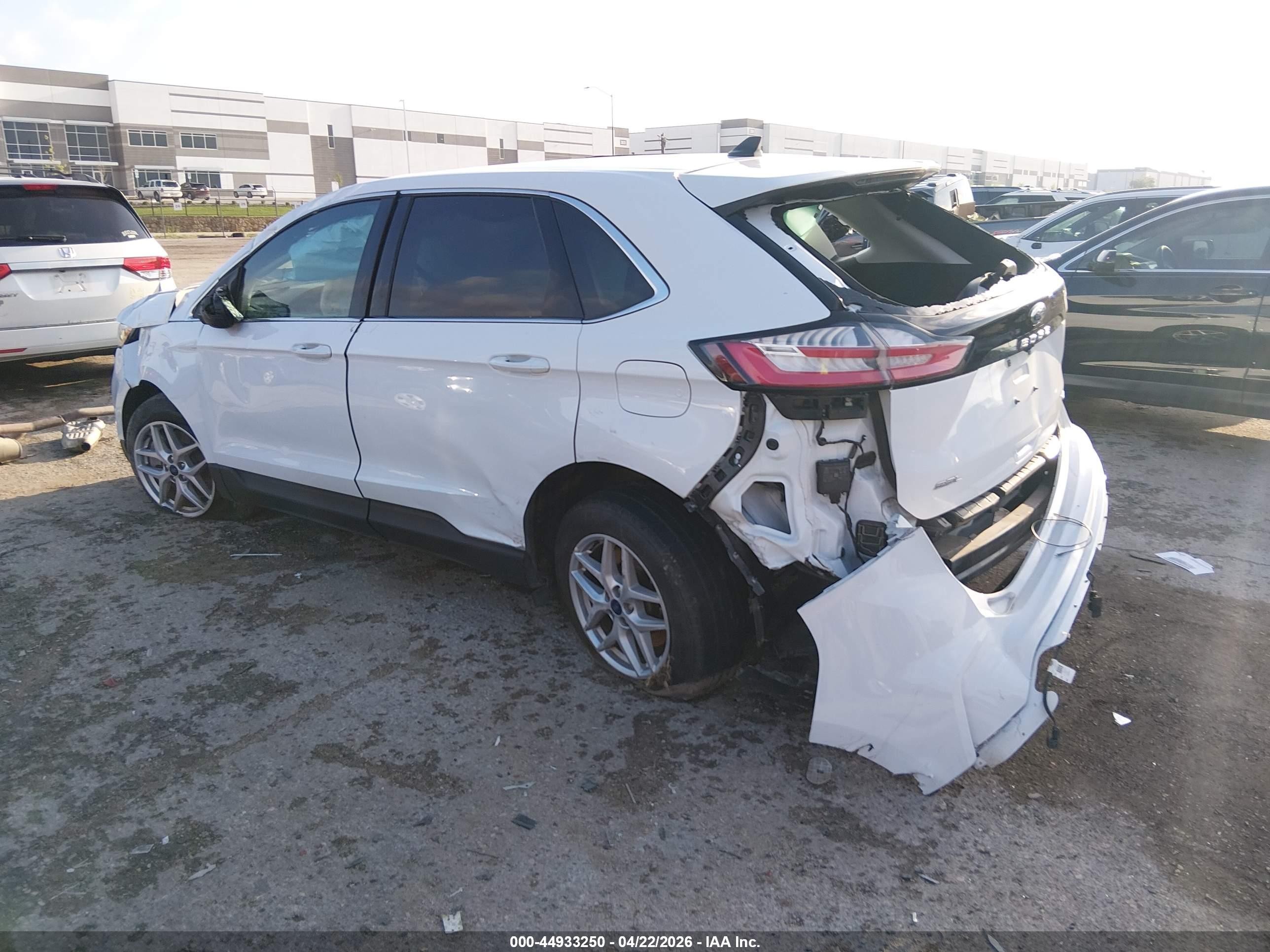 2022 Ford Edge Sel White vin: 2FMPK4J97NBA92710