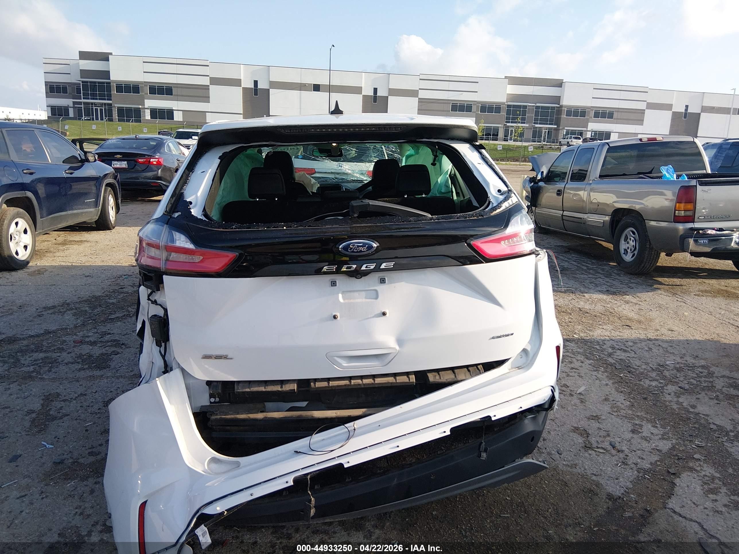 2022 Ford Edge Sel White vin: 2FMPK4J97NBA92710