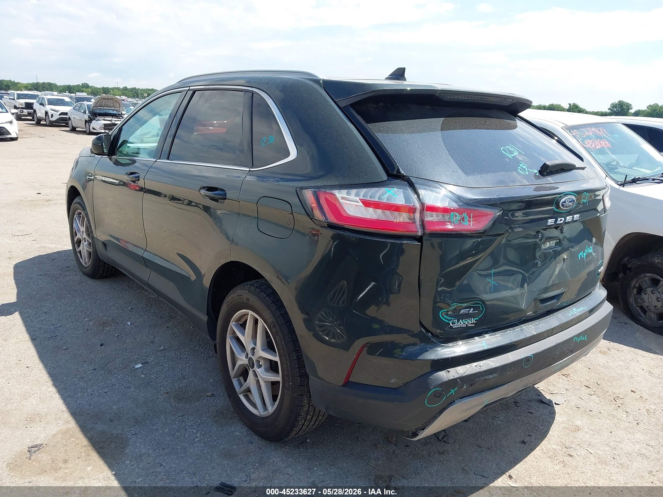 2024 Ford Edge Sel Green vin: 2FMPK4J97RBA33971