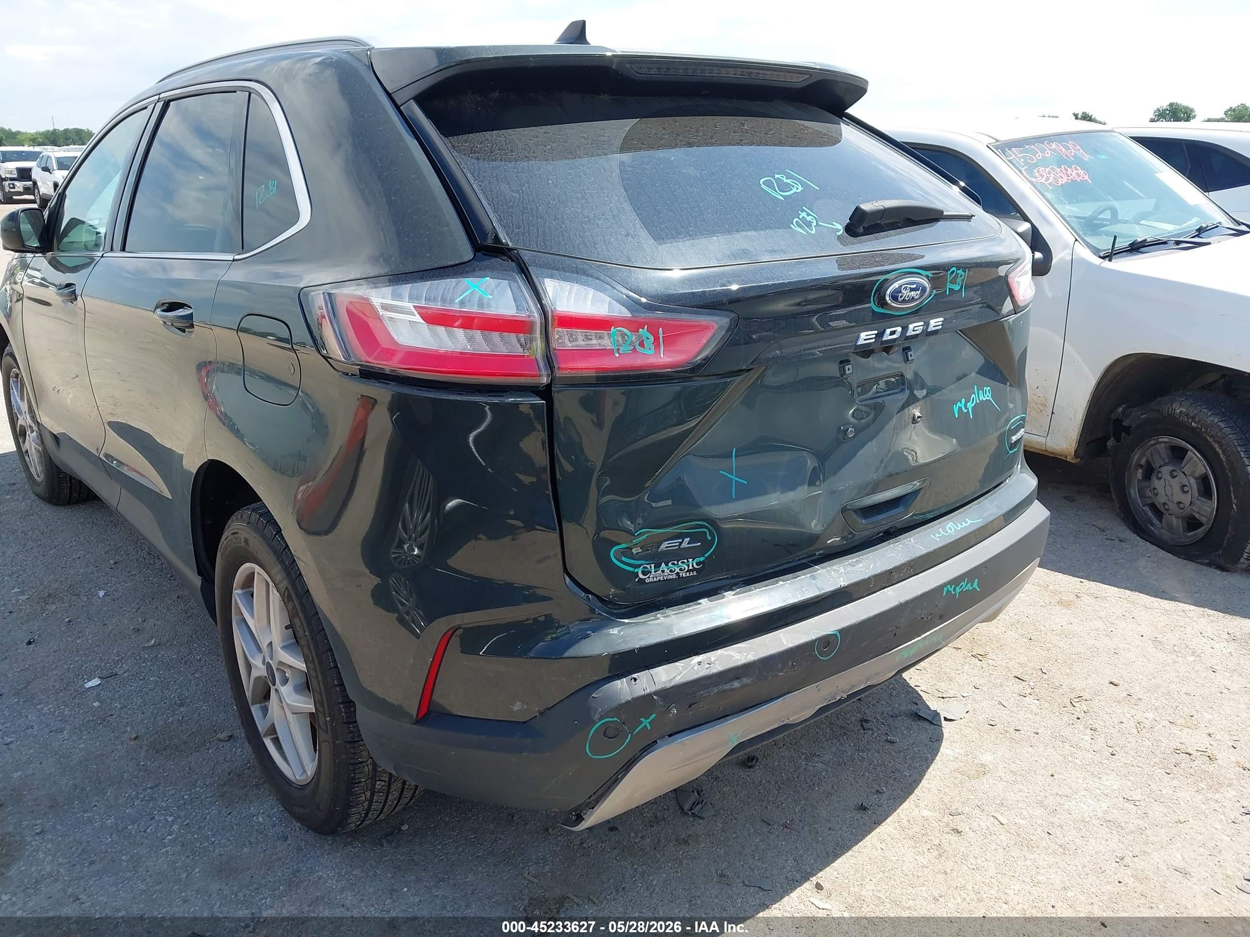 2024 Ford Edge Sel Green vin: 2FMPK4J97RBA33971