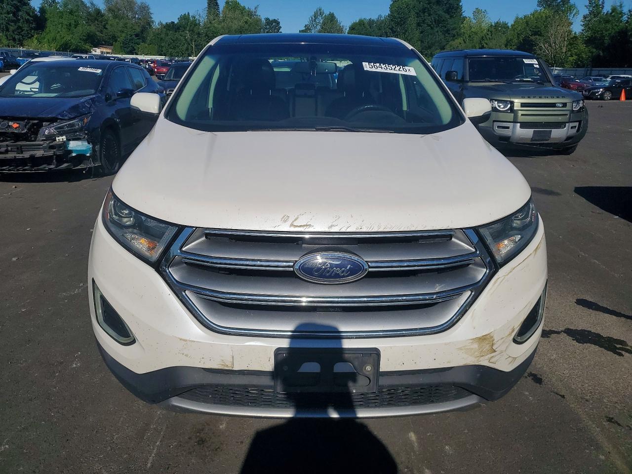 2017 Ford Edge Sel Белый vin: 2FMPK4J98HBB38131