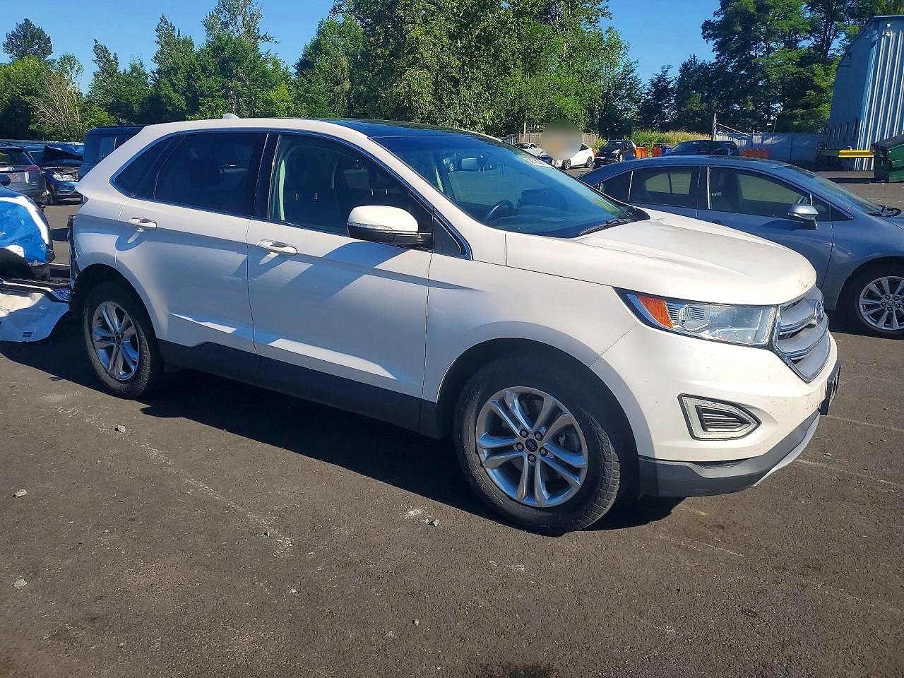 2017 Ford Edge Sel Белый vin: 2FMPK4J98HBB38131