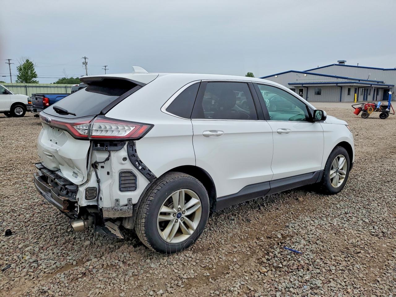 2018 Ford Edge Sel Белый vin: 2FMPK4J98JBC57478