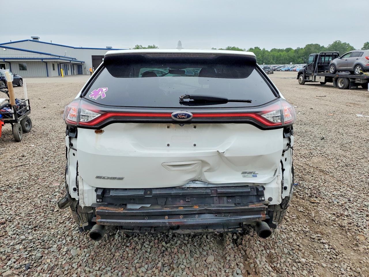 2018 Ford Edge Sel Белый vin: 2FMPK4J98JBC57478