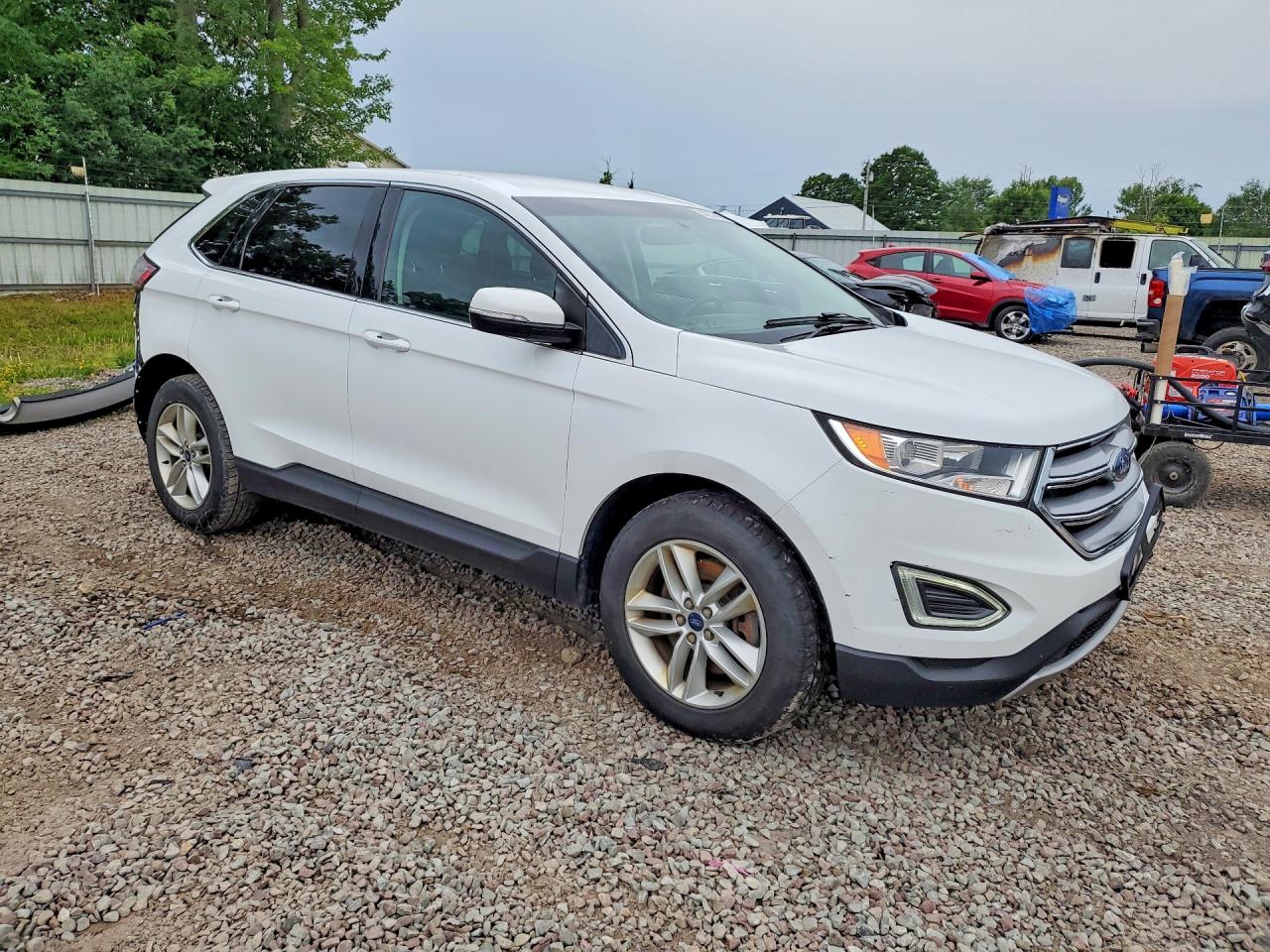 2018 Ford Edge Sel Белый vin: 2FMPK4J98JBC57478