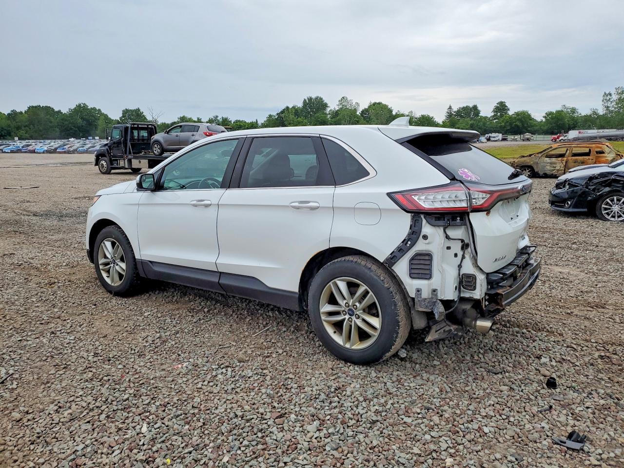 2018 Ford Edge Sel Белый vin: 2FMPK4J98JBC57478