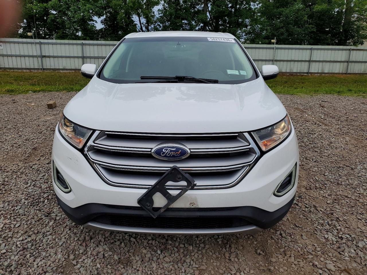 2018 Ford Edge Sel Белый vin: 2FMPK4J98JBC57478