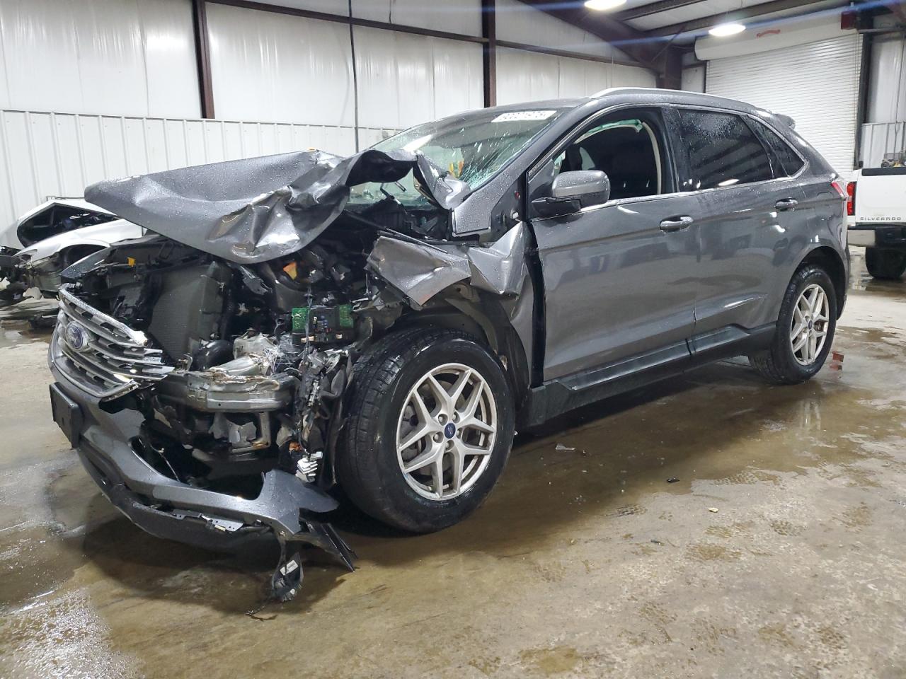 2021 Ford Edge Sel Gray vin: 2FMPK4J98MBA65143
