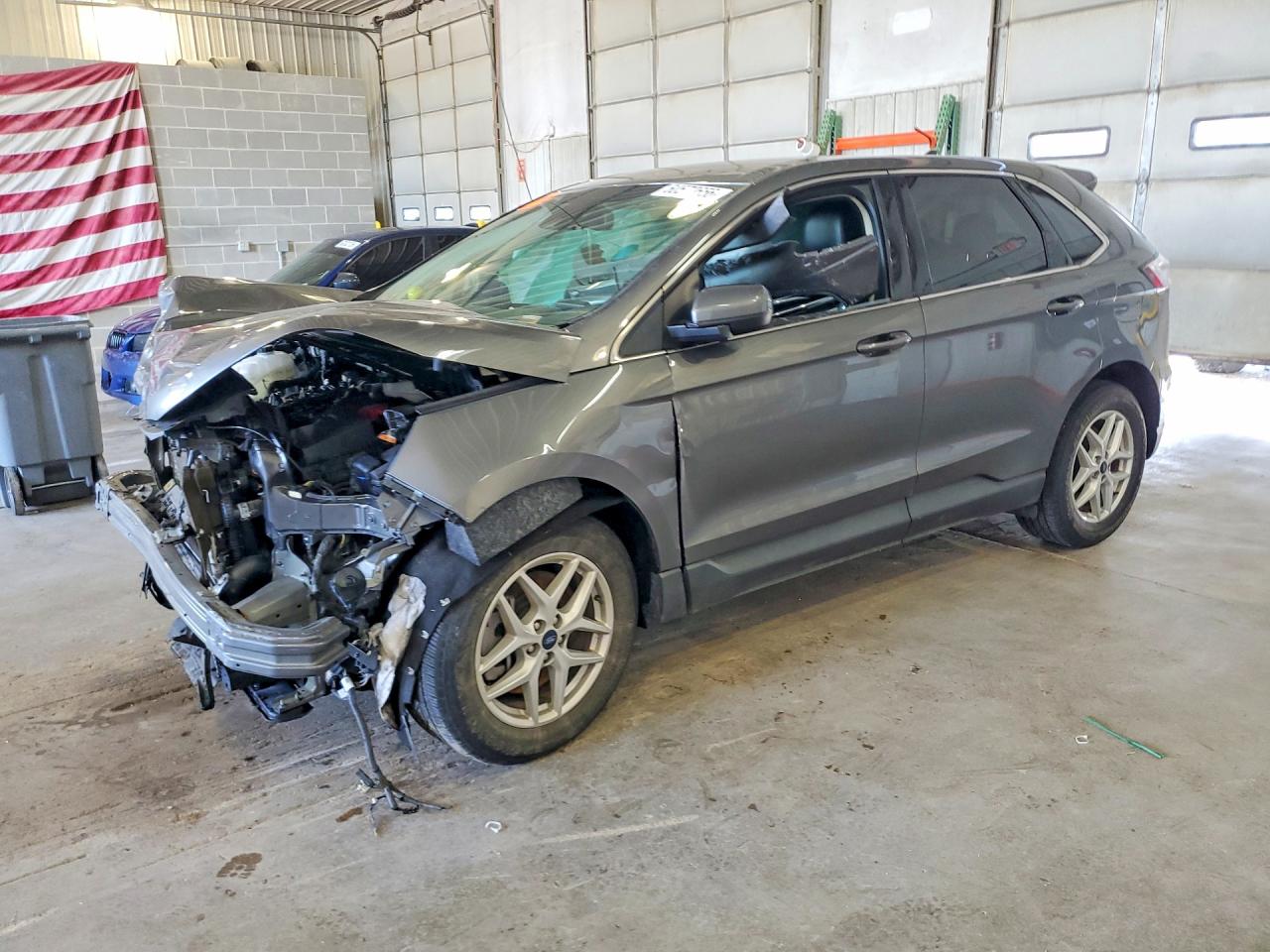 2022 Ford Edge Sel Gray vin: 2FMPK4J98NBA91789