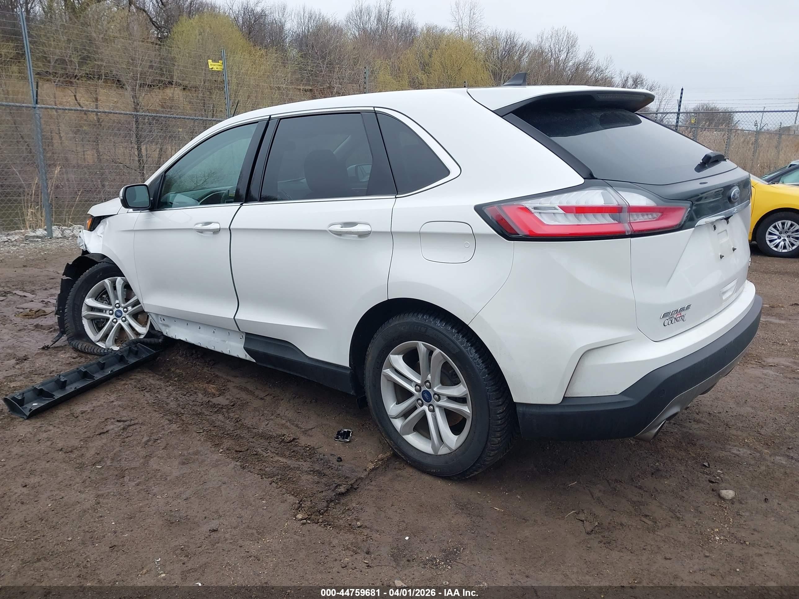 2020 Ford Edge Sel Белый vin: 2FMPK4J99LBB52564