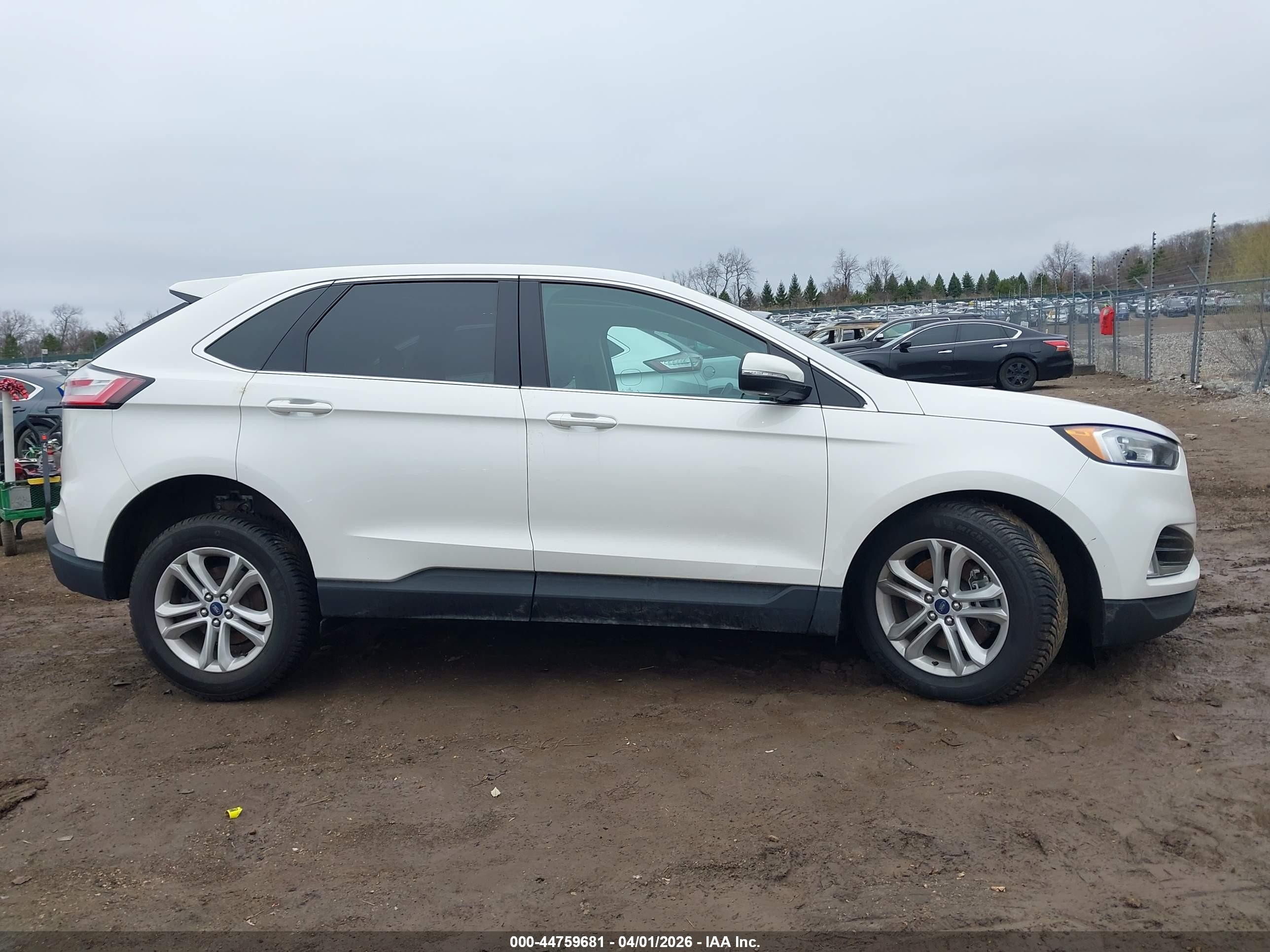 2020 Ford Edge Sel Белый vin: 2FMPK4J99LBB52564