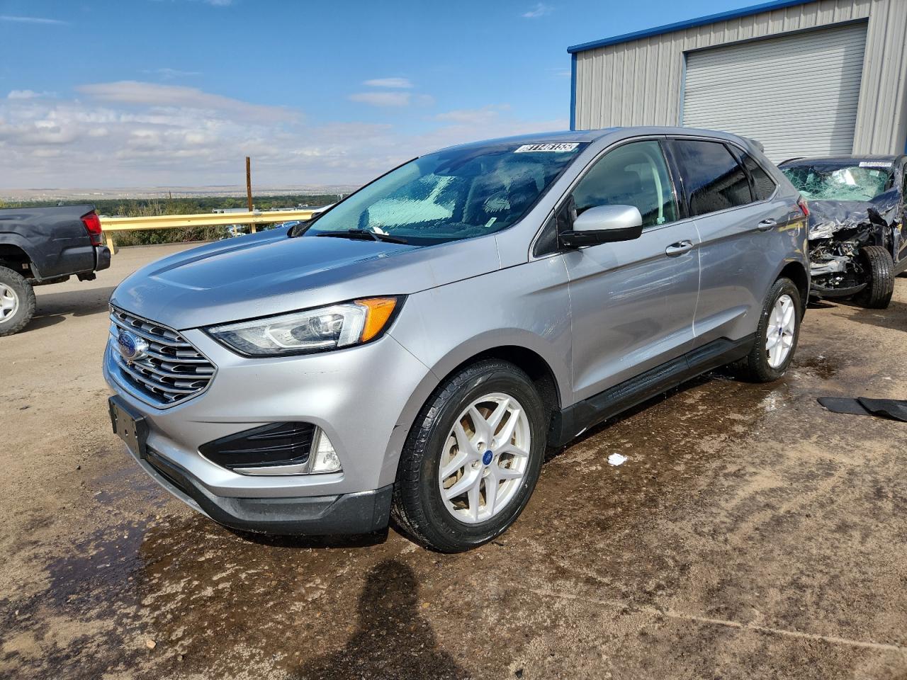 2021 Ford Edge Sel Gray vin: 2FMPK4J99MBA09406