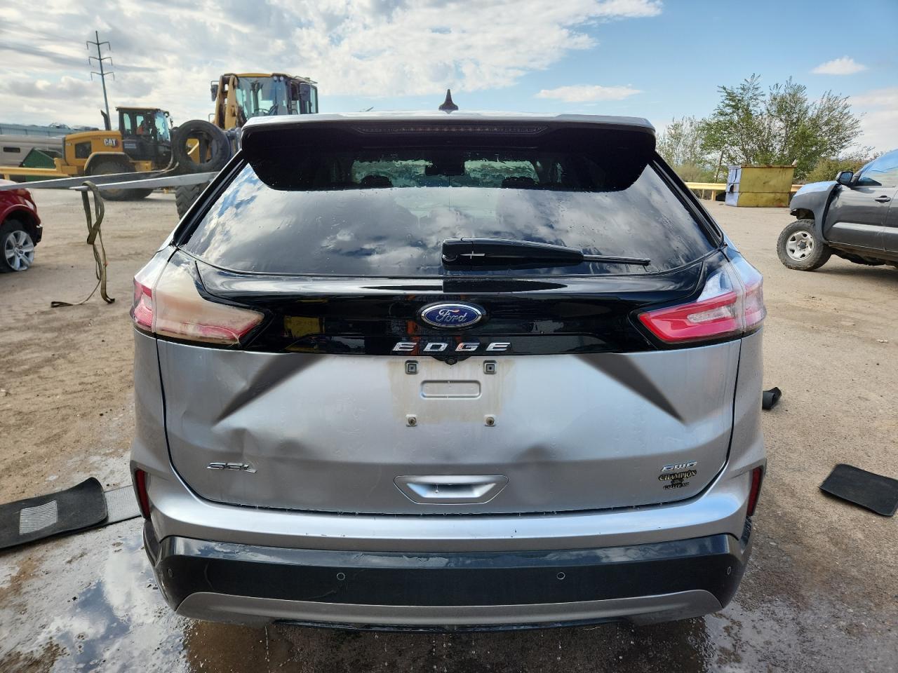 2021 Ford Edge Sel Gray vin: 2FMPK4J99MBA09406