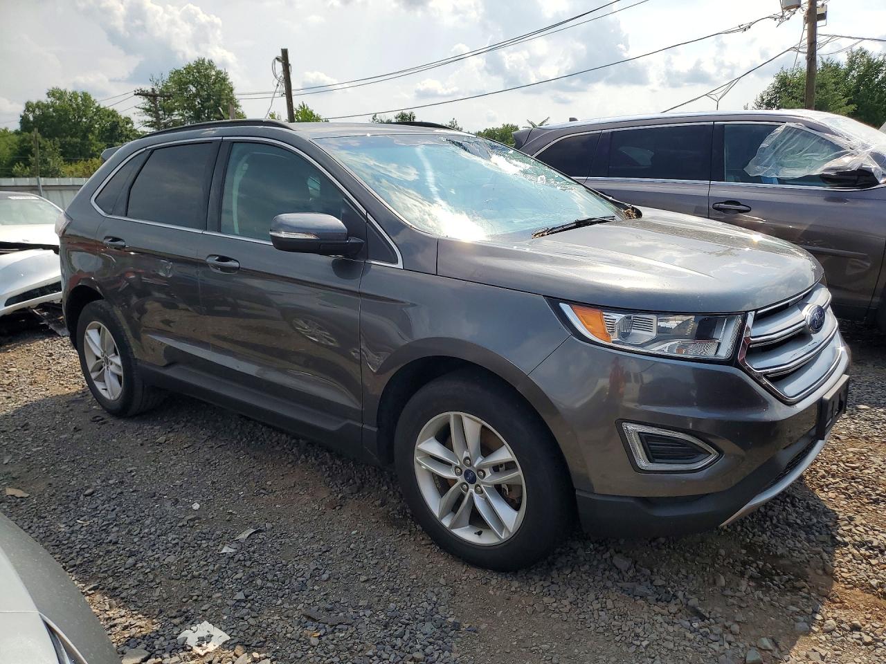 2016 Ford Edge Sel Gray vin: 2FMPK4J9XGBC08906