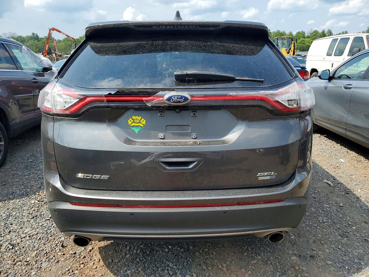 2016 Ford Edge Sel Gray vin: 2FMPK4J9XGBC08906