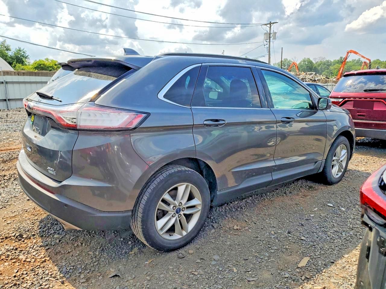 2016 Ford Edge Sel Gray vin: 2FMPK4J9XGBC08906
