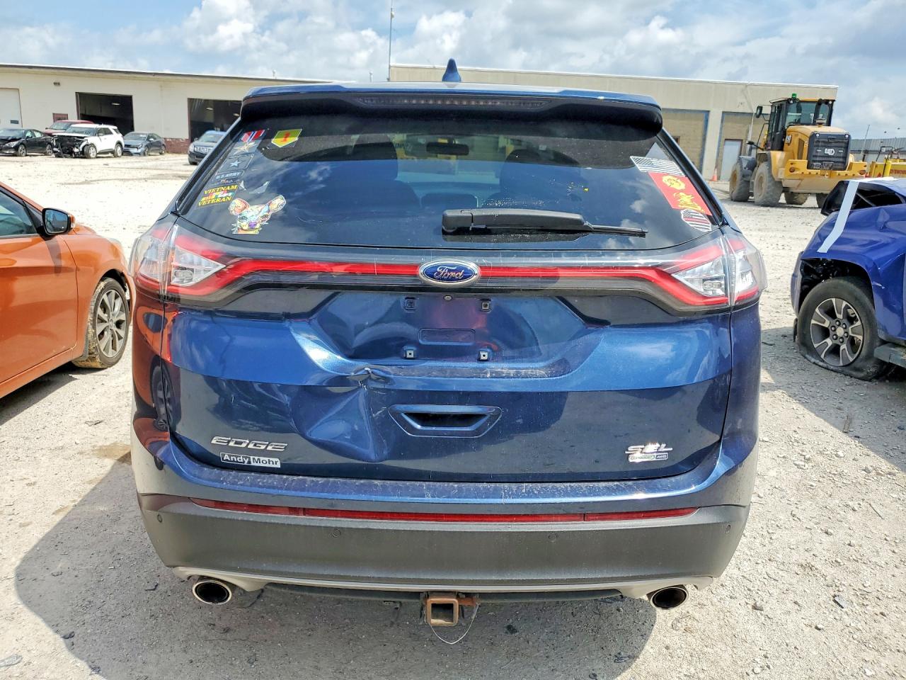 2017 Ford Edge Sel Blue vin: 2FMPK4J9XHBC25691