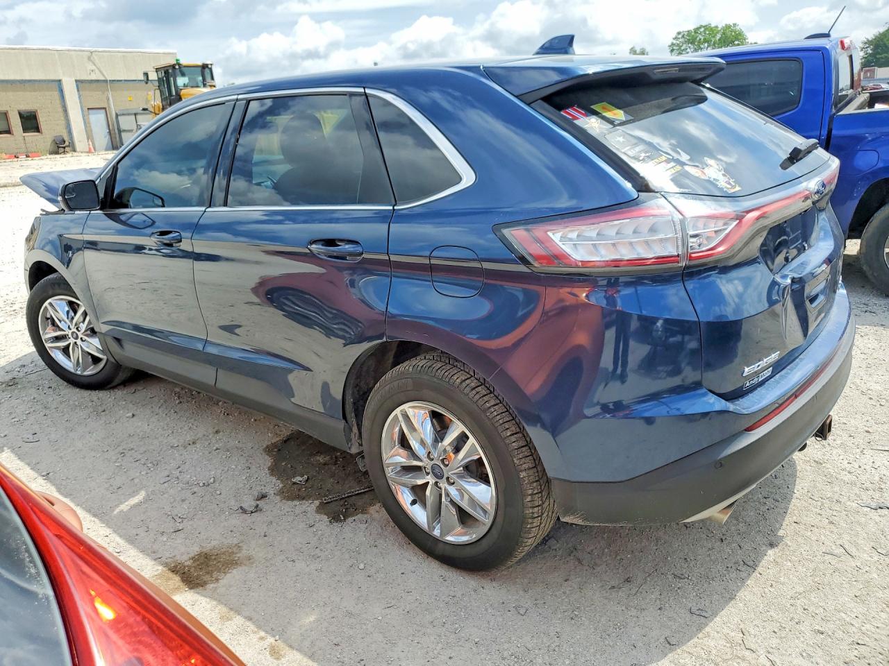 2017 Ford Edge Sel Blue vin: 2FMPK4J9XHBC25691