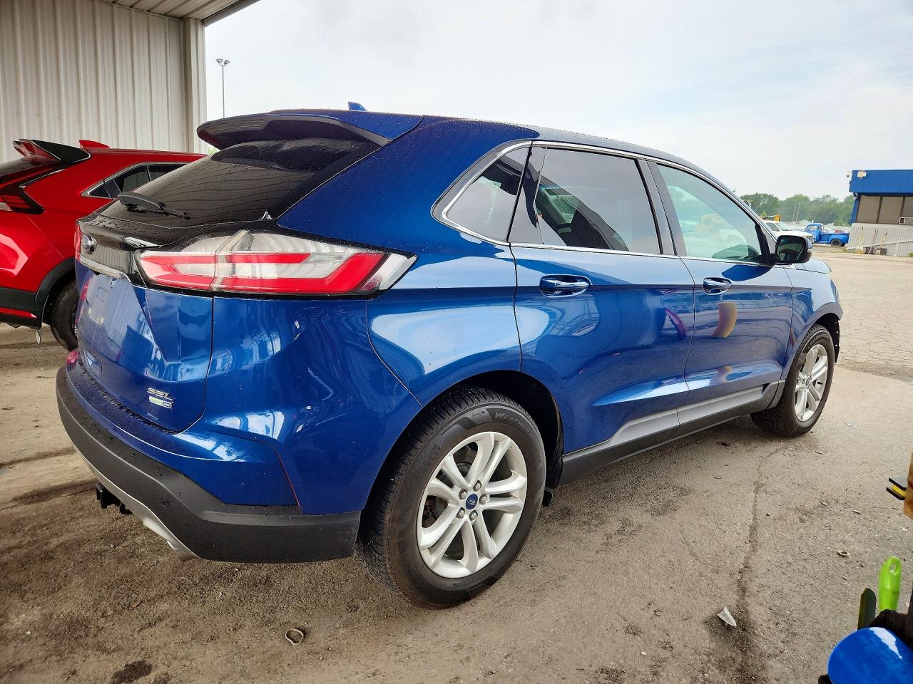 2020 Ford Edge Sel Синий vin: 2FMPK4J9XLBA48360