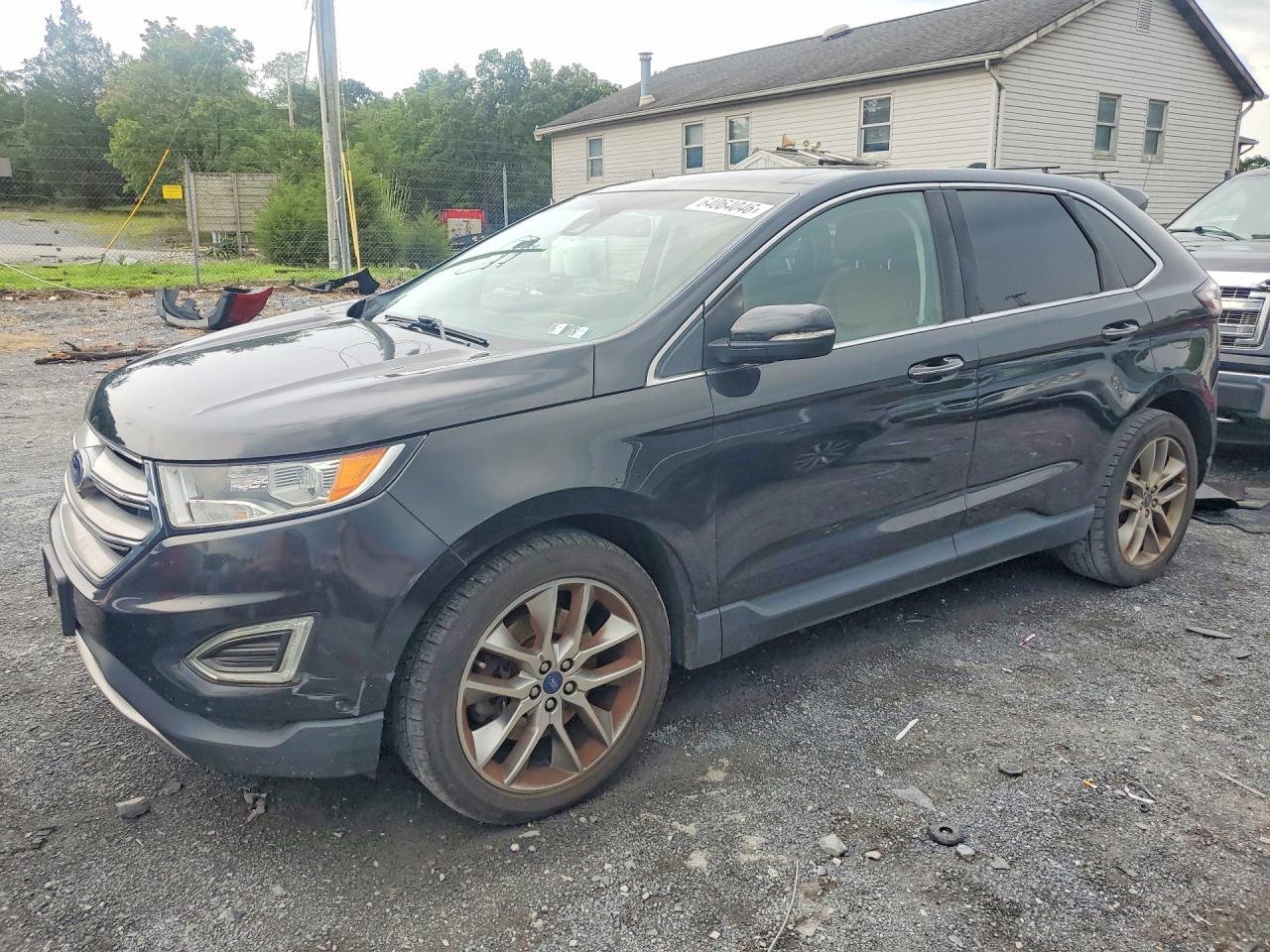 2015 Ford Edge Titanium Black vin: 2FMPK4K80FBB88234