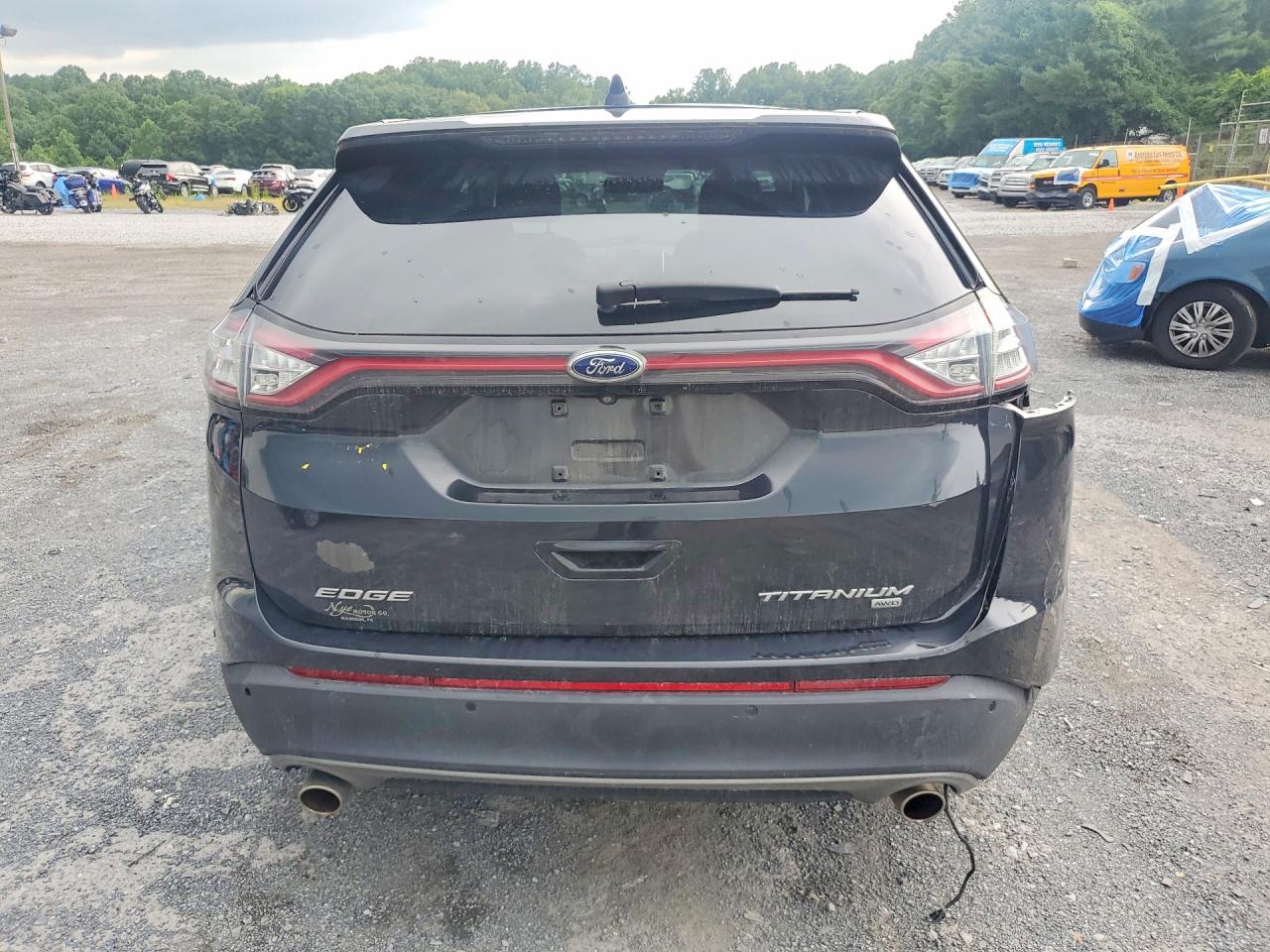 2015 Ford Edge Titanium Black vin: 2FMPK4K80FBB88234