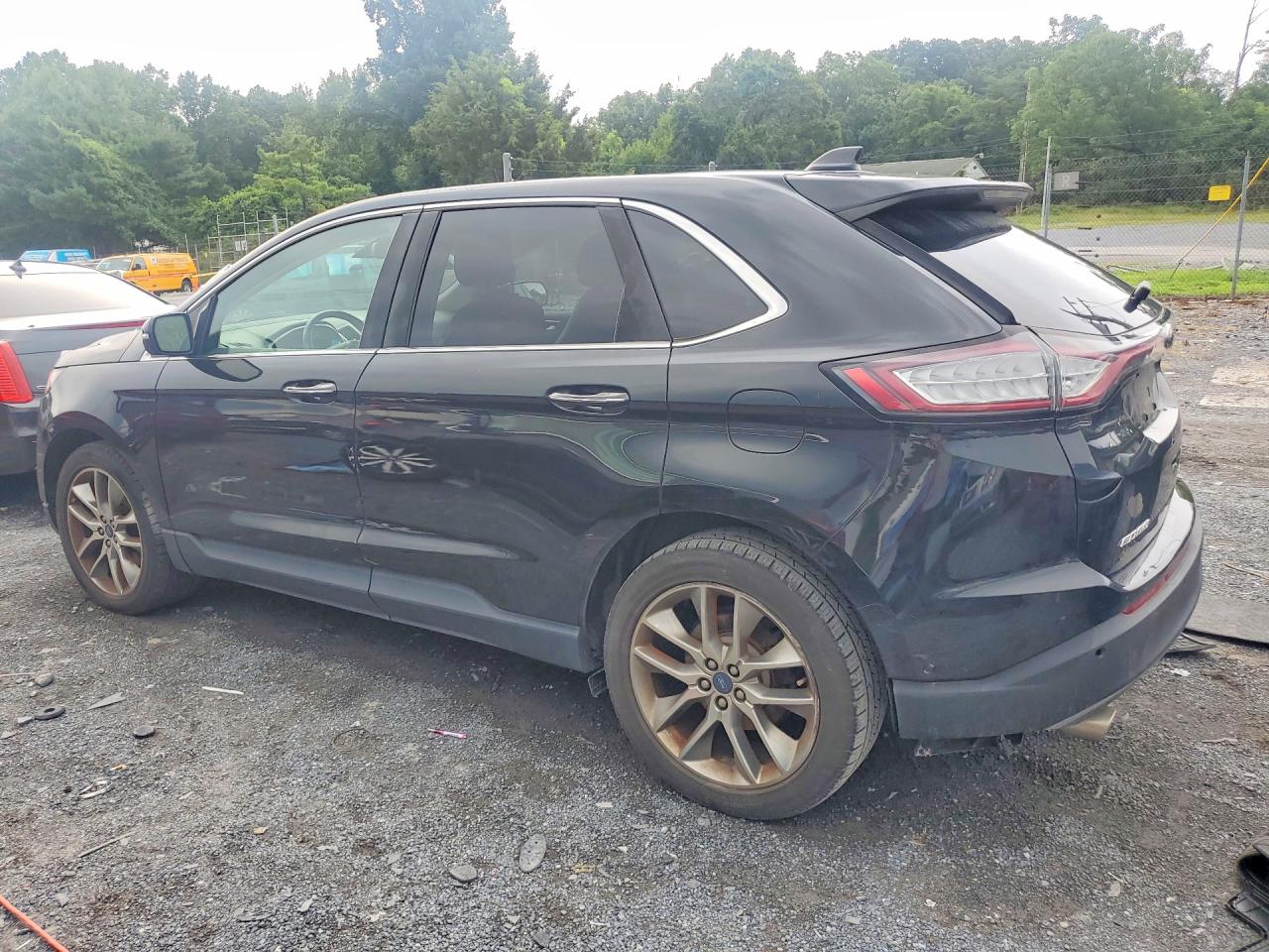 2015 Ford Edge Titanium Black vin: 2FMPK4K80FBB88234