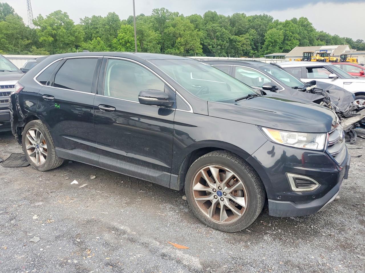 2015 Ford Edge Titanium Black vin: 2FMPK4K80FBB88234