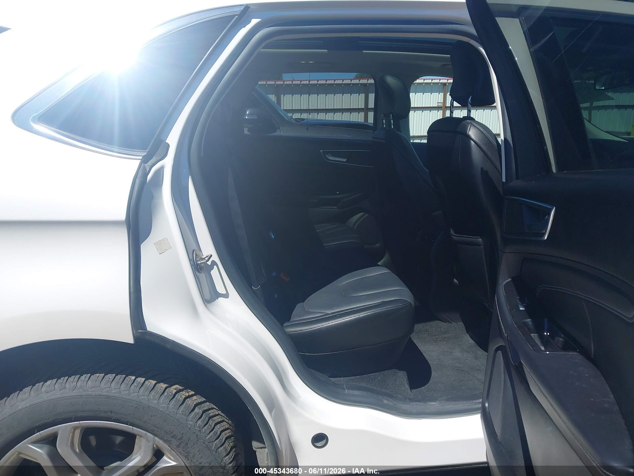 2015 Ford Edge Titanium White vin: 2FMPK4K81FBB28298