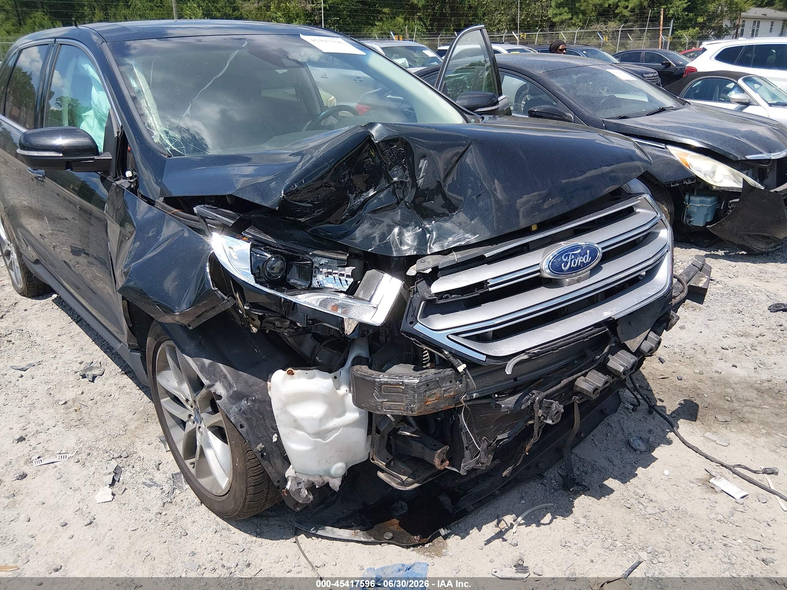 2015 Ford Edge Titanium Black vin: 2FMPK4K82FBB19061